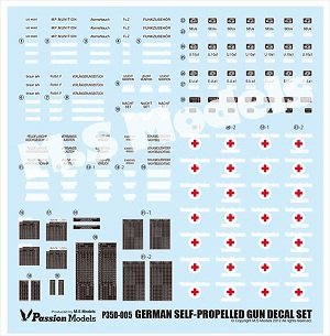 画像1: パッションモデル P35D-005 WWIIドイツ軍　野砲、自走砲用デカールセット