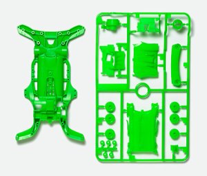 画像1: タミヤ 95255 AR蛍光カラーシャーシセット （グリーン）