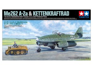 画像1: タミヤ 1/48 25215 メッサーシュミットMe262 A-2a ケッテンクラート牽引セット