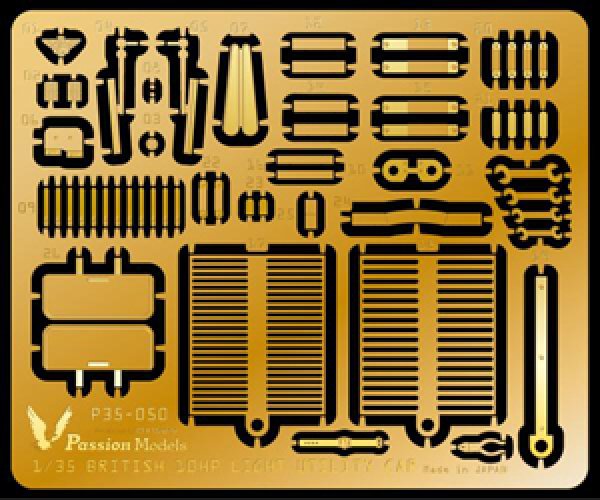 画像1: パッションモデルズ 1/35 P35-050　イギリス小型軍用車 10HP ティリー用エッチングセット