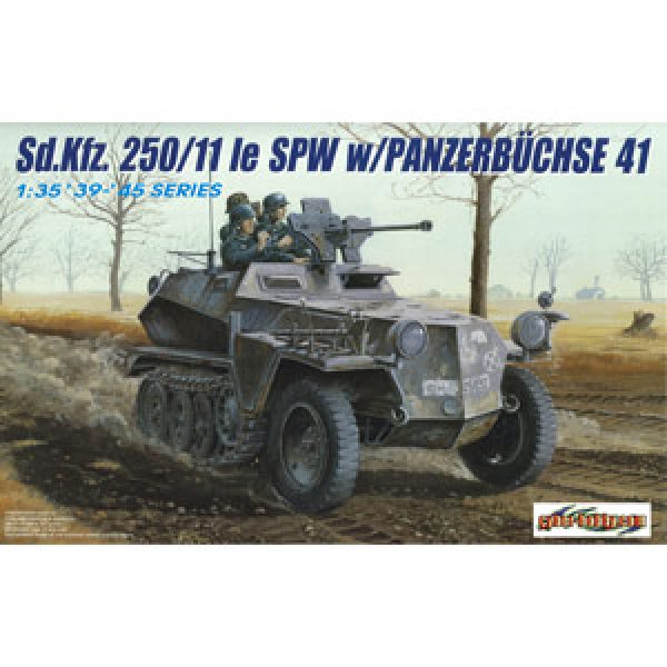 画像1: サイバーホビー 6132 1/35 WW.II ドイツ軍 Sd.Kfz.250/11 2.8cm sPzB41ゲルリッヒ砲搭載型