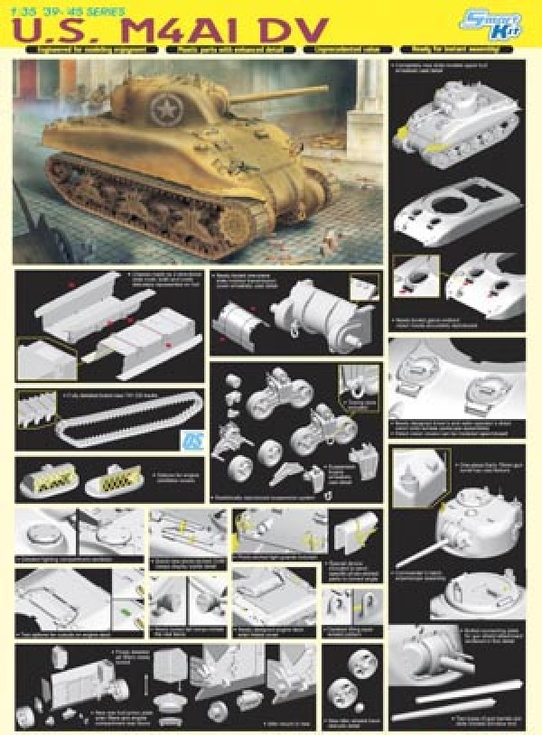 画像1: サイバーホビー 6404 1/35 アメリカ陸軍 M4A1 DV