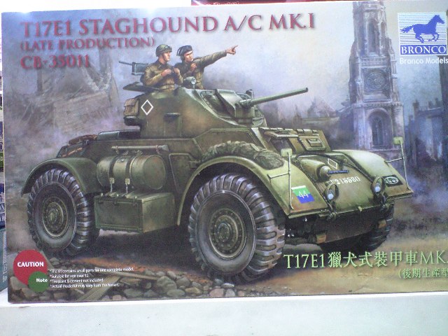 ブロンコ 1/35 イギリス スタッグハウンド４輪重装甲車Mk.I