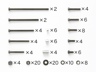 タミヤ 94742 ブラックメッキ ビスセット(ミニ4駆限定)