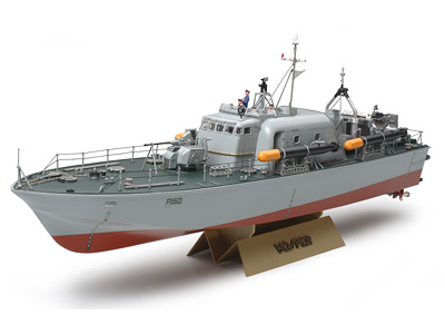 タミヤ1/72 イギリス高速魚雷艇ボスパー(ディスプレイ)